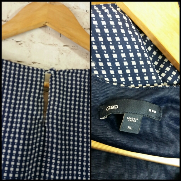 Gap Xl dress sleeveless blue white Euc - Picture 6 of 7